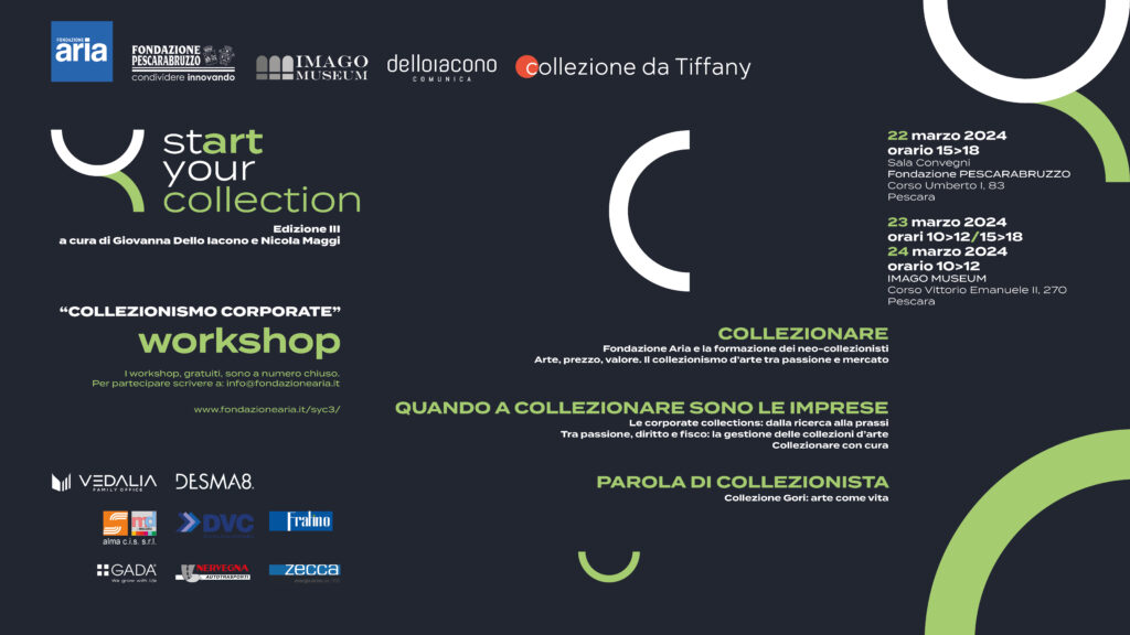 Fondazione Aria, al via la III edizione di SyC – Start Your Collection